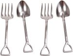 Eddingtons Gardeners Cutlery Set Of 4 Fork Spoon Shovel Trowel Gift Novelty