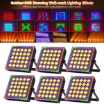 UKING 250W Wall Washer Light Golden+RGB DMX For Disco Party Lighting