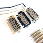 Stratocaster Strat 2-Point Tremolo Bridge – Steel Saddles - Chrome, Black, Gold