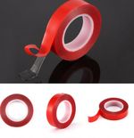 DOUBLE SIDED CLEAR 3 METRES TAPE DIY STRONG HEAVY DUTY ADHESIVE 6/8/10/15/20MM