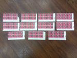 ERROR SG 631M + SG631N   FLAWS 1962 NPY  11 CYLINDER BLOCKS  UM CAT £400