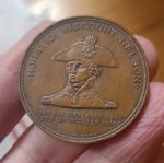 RARE 1897 FOUDROYANT MEDAL. Struck From Copper Of Vessel After Breaking Up. 