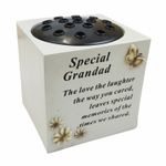 Special Grandad Memorial Graveside Pot Verse Butterfly Flowers Grave Pot Vase
