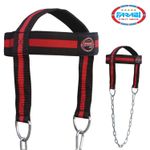 FARABI Weight Lifting Head Harness with Chain Neck Training Gym Strength Workout