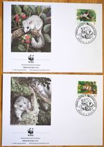 WWF ~ Mammals ~ Dormouse ~ Latvia ~ 1994 ~ Set 4 First Day Covers