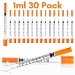 30 Pack 1ml With Needle Individually Wrapped Dispensing Measuring Tool UK