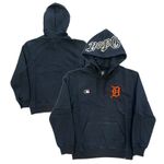 Detroit Tigers Men's Hoodie 47 Brand MLB Fall Navy Logo Top - New