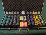 500 Numbered Wheat Crown Poker Chip Set