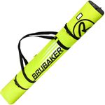 BRUBAKER Champion Padded Single Ski Bag Neon Yellow / Black 170 / 190 cm