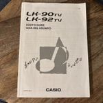 Vintage Casio LK-90TV / LK-92TV Keyboard User's Guide