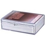 Ultra Pro Hinged Clear Box For 50 Cards - Cards Not Included