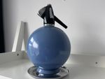 Vintage 60s/70s Blue Sparklets Globemaster Round Soda Siphon Mid Century England
