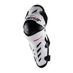 NEW 2026 LEATT DUAL AXIS KNEE SHIN GUARDS PAIR WHITE HINGED MOTOCROSS MX ENDURO