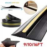 9TF 10FT 16FT Garage Threshold Weather Door Seal Strap Floor Seal Rubber Strip