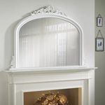 Overmantle Mirror Richmond with Antique White Frame- H 91cm x L 122cmx W 5cm