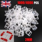 4000pcs 2mm Tile Leveling Spacer System Tool Clips Wedges Flooring Lippage Plier