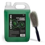 Non Acidic Wheel Cleaner 5 L, Wheel Brush (Black), CARSHARK