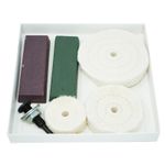 Polishing Buffing Wheel Drill 6PCS Pads Set Mop Compound Car Metal Attachement