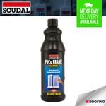 SOUDAL PVCu Frame Cleaner - Solvent Based Plastic Windows Doors - 1 Litre