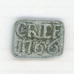 CRIEFF PERTHSHIRE 1766  CHURCH  SCOTTISH  CHURCH COMMUNION TOKEN
