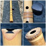 Kinko Ryu Daibo Shakuhachi 1.5Shaku 2In Used Lacquer Silver ThreeString