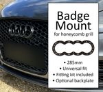 For Audi - 285mm Front Honeycomb Grill Mount for badge/logo/emblem/grille/holder