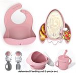 BABY FEEDING SET in Portable LUNCH  BAG PLATE BIB CUP SPOON WEANING For UK