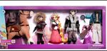 Disney Tangled Classic Rapunzel Flynn Cassandra Maximus dlx Doll 4 Pack Gift set