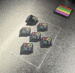 NeXT CUBE Computer  Logo 3d Printed HD SCALE 2mm Replace Cube Logo Color Matched