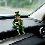 Leprechaun Figurine Resin Ornament Decorative Figure for St. Patrick's Day Decor