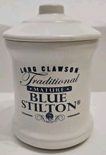 Cheese Pot, Ceramic, Traditional Mature Blue Stilton, Long Clawson, Empty 