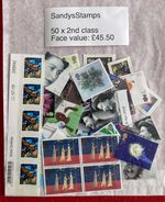 GB Postage. 50 x 2nd class. Face value £45.50. All genuine. Free UK P+P.