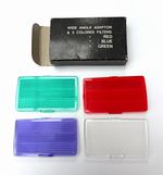 Vintage Flashgun Wide Angle Adaptor & 3 Coloured Filters Boxed Set