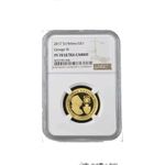 St. Helena 2017 Gold One Pound (1/4 oz.) Georae IlI Proof Sinale NGC PF 70
