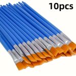 10 Pieces Small Flat Art Paintbrushes