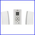 QSC AD-S4T Speaker Set - 4 Inch & 0.75 Inch Drivers - with X-Mount Bracket