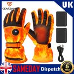 7.4V 3000mAH Upgraded Heated Gloves Rechargeable Touchscreen Heating Snowboard