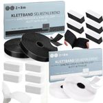 8M SELF ADHESIVE Stick on Tape HOOK & LOOP Sticky Strips Strong Heavy Duty Sided