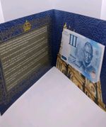 Britannia Pound banknote celebrating the coronation of King Charles III in 2023