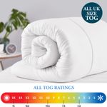 Hotel Quality Duvet Quilt 4.5 7.5 10.5 13.5 & 15 Tog Single Double King All Size