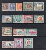 M23820 Cyprus 1955 SG173/187 QEII: Definitives UMM, Cat £130