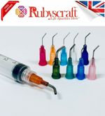 10pcs Mix Dispensing Blunt Curved Angled Needle Tip for Syringes, Glue Oil Ink