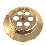 McAlpine BATHGRID-GP Bath Overflow Grid Gold Plated