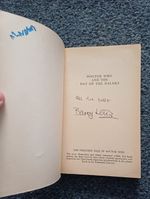 DOCTOR WHO DAY OF THE DALEKS Target Book signed by Barry Letts