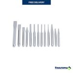 SATA 13pc Punch & Chisel Set Powder Coated Single Piece Forged Steel