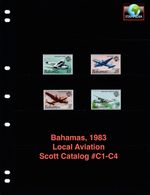 $4.65 Scott Value - 1983 BAHAMAS Airplanes Bahamian Aviation CV MNH NH UMM