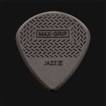 Dunlop Max Grip Jazz III Guitar Picks Carbon Fibre - 1 2 3 4 5 6 10 12 20 24 36