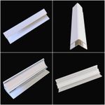 White 8mm Trims For Bathroom Wall Panels Shower Wall Ceiling Cladding PVC 2.6m