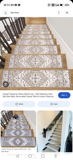 15-Pack Non-Slip Carpet Stair Treads 20x75cm Beige for Indoor.