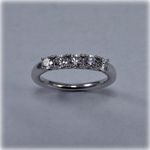 0.50 Ct Lab Grown Diamond Engagement Ring 14K White Gold Solitaire Size 6, 7, 8